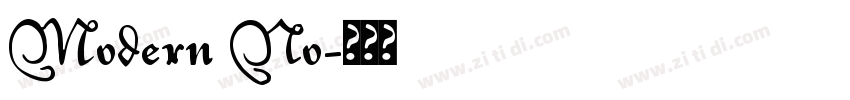 Modern No字体转换